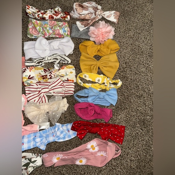 Colorful baby Headband/bow Set - Picture 4 of 5